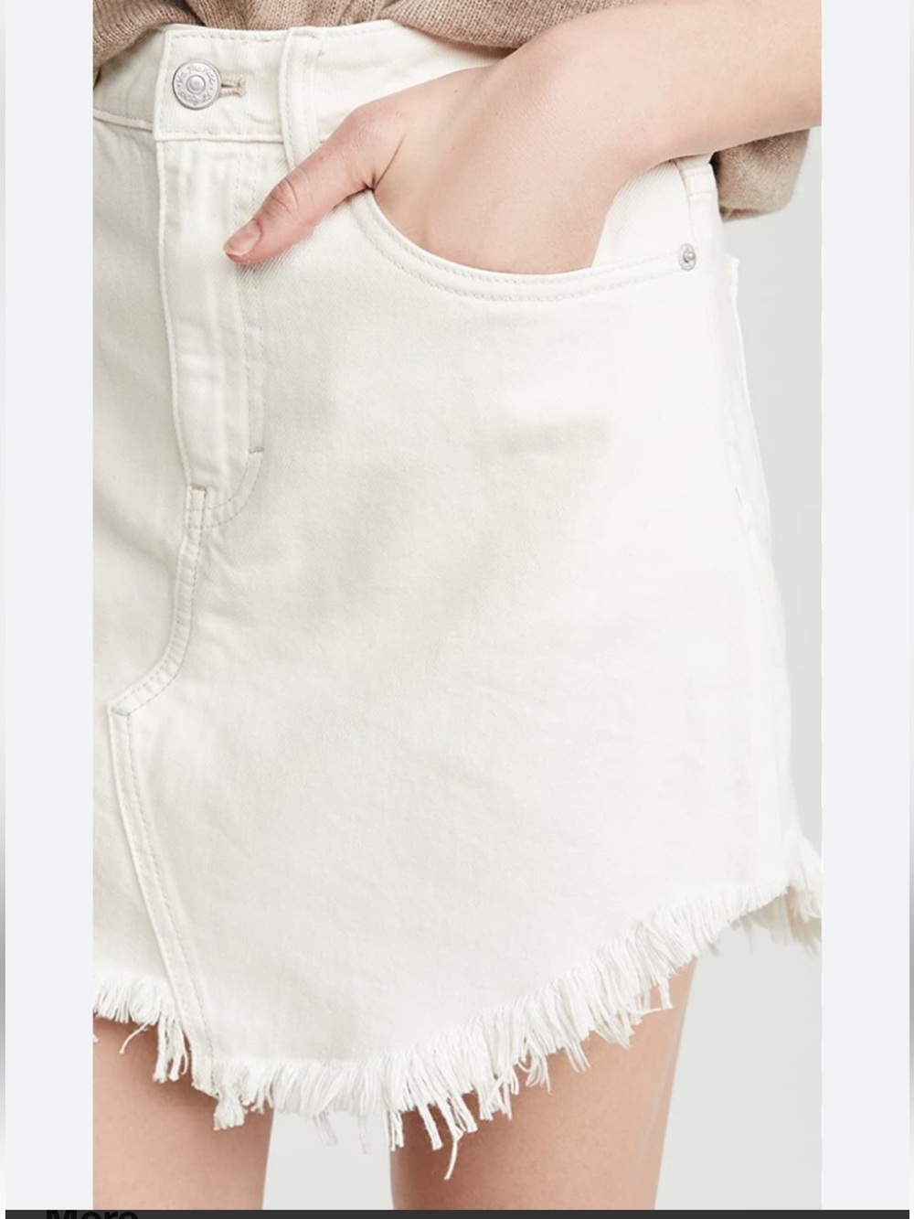 WE THE FREE SIZE 24 Cream Skirt